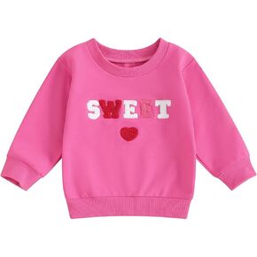 Hnyenmcko Toddler Baby Boy Girl Christmas Clothes Letter Print Long Sleeve Sweatshirt Top Crewneck Pullover Sweater 0-5T