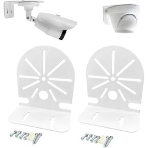 Security Camera Mount Bracket,Dome Camera Mount Iron Indoor Outdoor Wall Mount Bracket IP Camera Mounting,Universal outdoor Security Camera Junction Box Mount Bracket(2 Pack)
