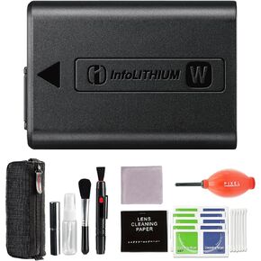 Sony NP-FW50 Rechargeable Battery Bundle with Additional Accessories (Hurricane Blower & Pixel Cleaning Kit) Infolithium W Battery