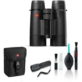 Leica 7x42 Ultravid HD-Plus Binoculars Waterproof Binoculars 40092 - Bundle with Cleaning Kit and Flashlight