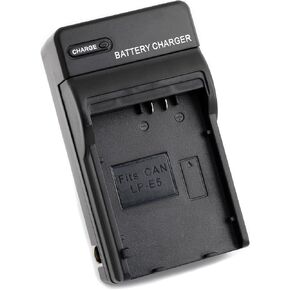 LP-E5 Dual Channel LCD USB Charger for Canon EOS 1000D, EOS 450D, EOS 500D, EOS Kiss F, EOS Kiss X2, EOS Kiss X3, EOS Rebel T1i, EOS Rebel XS, EOS Rebel Xsi Camera and More