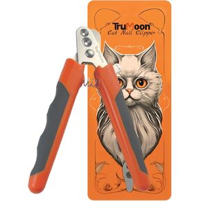 Trumoon Cat Nail Clippers with Two Circular Cutting Holes of Different Sizes(2mm&3mm) - Suitable for Cats or Other Small Animals at Different Growth Stages