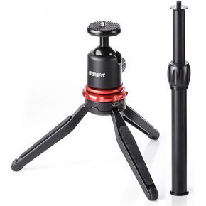 Phone Tripod Stand & Selfie Stick Tripod with 360° Panning Ball & Extendable Grip for Canon Nikon DSLR Camera GoPro iPhone 12,11/Xs, Galaxy S10/S9/S9 YouTube Podcast Video Livestream Vlog in Kuwait