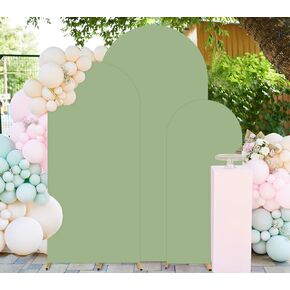 FUHSY Black Arch Cover Set of 2 Fitted Arch Covers Spandex Backdrop Covers Round Top Chiara Backdrop Stand Covers Double Sided Wedding Arch Stand Covers for Halloween Birthday Party Decor 6FT, 7.2FT