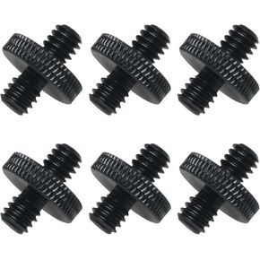 6PCS Tripod Base Screw Camera Quick Release Plate Conversion Hot Shoe Screw Monopod Ball Head Light Stand Telescope Ball Head Lens Ring A6 1/4 Male to 1/4 Male