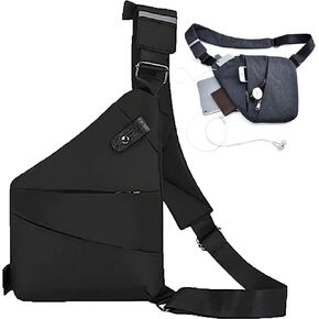 Wander Plus Anti Theft Bag, Wander Plus Travel Bag, North Carry Slim Sling Bag, Travel Sling Bag for Men and Women