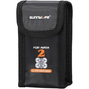 Battery Safety Bag for DJI Avata 2, Explosion Fire Proof Lipo Battery Safe Protective Storage Bag, Avata 2 Individual Battery Bags (for 1 battery)