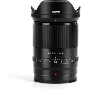 VILTROX 28mm f/1.8 f1.8 Nikon Z Full Frame Lens for Nikon Z Mount, Prime Auto Focus Lens for Nikon z Mount Z9 Z8 Z6II Z7II Zf Zfc Z5 Z50 Z30 Z6 Z7