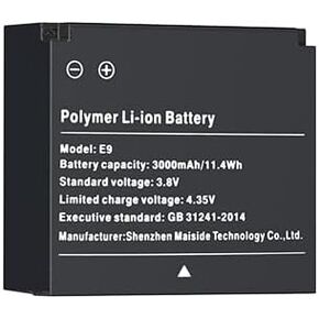 بطارية BOBLOV قطعة واحدة بقدرة 3000 مللي أمبير في الساعة لكاميرا الجسم B4K2، فقط لطراز كاميرا الجسم B4K2، لا يمكن استخدامها لطراز وعلامة تجارية أخرى، تتضمن بطارية واحدة فقط لكاميرا الجسم in Kuwait