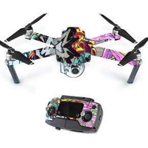 MightySkins Skin Compatible with DJI Mavic Pro Quadcopter Drone - Graffiti Wild Styles | Protective, Durable, and Unique Vinyl Decal wrap Cover | Easy to Apply, Remove | Made in The USA