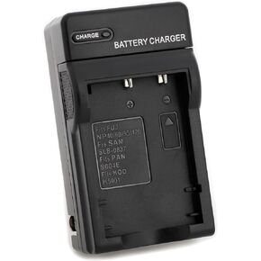 NP-60 Wall Charger for Fujifilm FinePix 50i, 601, F401, F401 Zoom, F410, F410 Zoom, F601, F601 Zoom, M603, M603 Zoom and More with Foldable Plug
