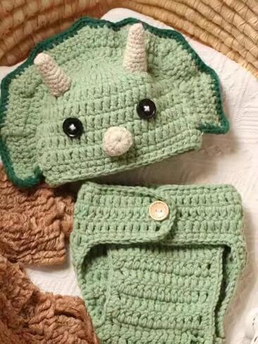 Newborn Photography Prop Baby Boys Girls Photoshoot Outfits Handmade Newborn Photo Knitted Pants Hat Photo Costume in Saudi Arabia