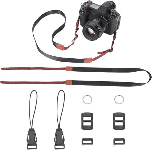 WADORN Camera Neck Straps, 52.8 Inch Adjustable Camera Shoulder Strap Quick Release DSLR Camera Strap in Saudi Arabia