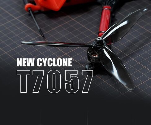 Dalprop T7057 Props مروحة ثلاثية الشفرات طويلة المدى لـ hglrc rekon7 ApexLR EVO GEP-Mark 7 بوصة من ألياف الكربون FPV Racing Quadcopter Quad Frame Kit RC Drone Frame in Kuwait