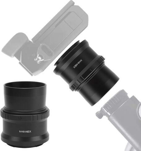 2-inch M48 TType Adapter, Matte Treatment to Avoid Reflected Light, Precise Hole Position, Protect The Lens, Sturdy and , for Sony E Mount Cameras in Saudi Arabia