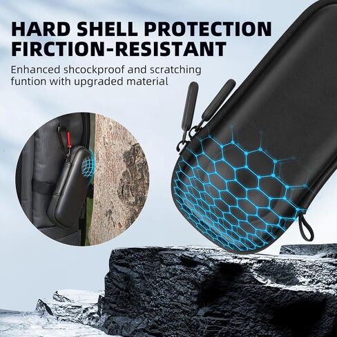 Carrying Case for Insta360 X4, Portable Lightweight Bag Compatible With Lens Guard for Insta360 X4,Nylon Hard Shell Case with Wrist Strap & Carabiner Accessories in Saudi Arabia