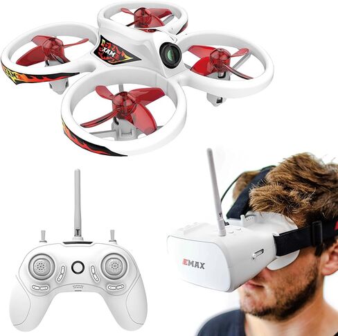 مجموعة EZ Easy Pilot RTF Drone FPV مثالية للمبتدئين، عملية بمفتاح واحد في الوقت الحقيقي FPV والملحقات الكاملة متضمنة in Kuwait