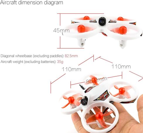 مجموعة EZ Easy Pilot RTF Drone FPV مثالية للمبتدئين، عملية بمفتاح واحد في الوقت الحقيقي FPV والملحقات الكاملة متضمنة in Kuwait