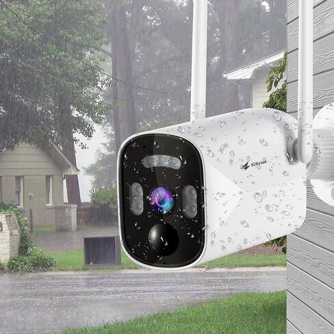 كيتيهوك كاميرا مراقبة خارجية تعمل بالطاقة الشمسية لاسلكية | كاميرا أمان لاسلكية بدقة 4 ميجابكسل FHD، تعمل بالطاقة الشمسية، كشف الذكاء الاصطناعي، رؤية ليلية ملونة، صوت ثنائي الاتجاه ومقاومة للطقس لأمن المنزل in Kuwait