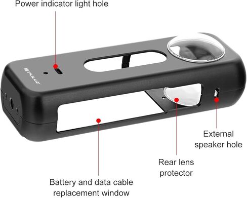 PULUZ Metal Protective Case for Insta360 X4, Metal Cage Rig Housing Frame with Lens Protector for Insta 360 X4 Aluminum Camera Frame Cage for Insta360 X4 Accessories in Kuwait