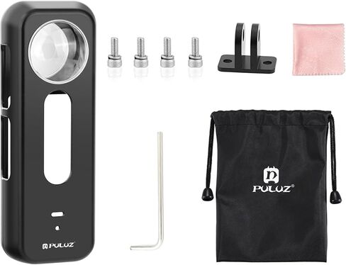 PULUZ Metal Protective Case for Insta360 X4, Metal Cage Rig Housing Frame with Lens Protector for Insta 360 X4 Aluminum Camera Frame Cage for Insta360 X4 Accessories in Kuwait