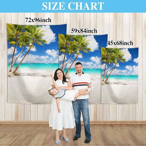 Allenjoy Tropical Seaside Beach Backdrop Summer Hawaii Island Palm Trees Photography Background for Boys Girls Portrait Holiday Travel Happy Birthday Party Dceor Banner 5x7ft Photo Booth Props in Saudi Arabia