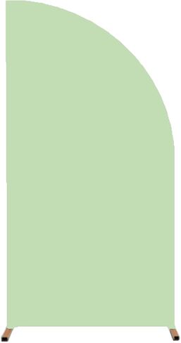 White Half Moon Arch Backdrop Stand Cover 6 FT Wedding Backdrop Arch Cover Spandex Fitting Balloon Chiara Backdrop Cover for Birthday Party Baby Shower Backdrop Decor (White, 3x6FT) in Saudi Arabia