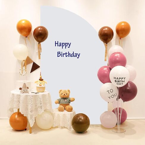 White Half Moon Arch Backdrop Stand Cover 6 FT Wedding Backdrop Arch Cover Spandex Fitting Balloon Chiara Backdrop Cover for Birthday Party Baby Shower Backdrop Decor (White, 3x6FT) in Saudi Arabia