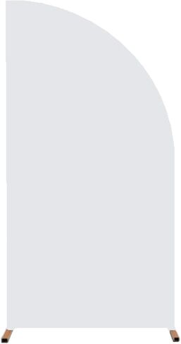 White Half Moon Arch Backdrop Stand Cover 6 FT Wedding Backdrop Arch Cover Spandex Fitting Balloon Chiara Backdrop Cover for Birthday Party Baby Shower Backdrop Decor (White, 3x6FT) in Saudi Arabia