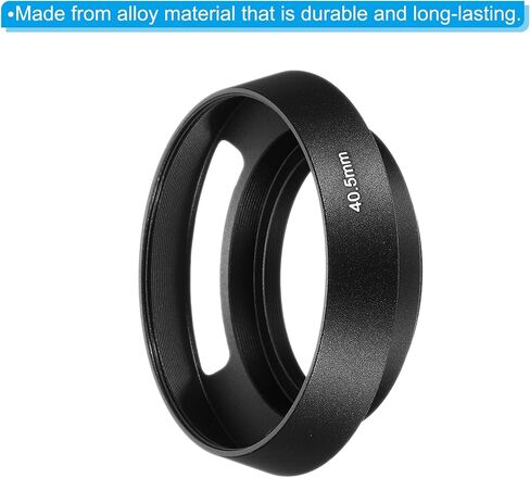 PATIKIL 52mm Lens Hood, Standard Vented Matte Surface Anti-Reflective Inside Hollow Lens Hood for Universal Camera Lens, Black in Saudi Arabia