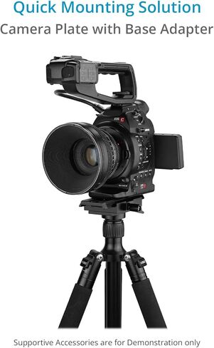 محول FLYCAM سريع التحرير ولوحة تثبيت الكاميرا لحامل ثلاثي القوائم DSLR DV HDV ومثبت كاميرا الفيديو (FLCM-QR) in Kuwait