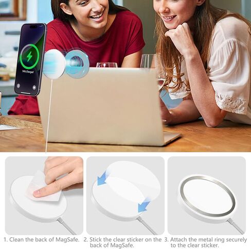 حامل كاميرا متواصل من imluckies، لجهاز MacBook Pro Air، حامل كاميرا ويب مغناطيسي متوافق مع حافظات MagSafe iPhone MacBook، حامل هاتف الكمبيوتر المحمول لنظام iOS 16 وmacOS Ventura، يعمل مع عرض المكتب in Kuwait