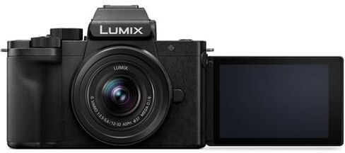 Panasonic Lumix G100D 4K Mirrorless Vlogging Camera, YouTube Vlogger Kit Bundle with 12-32mm Lens and G Vario 45-150mm + M.Zuiko Digital ED 30mm f/3.5 Macro Lens Micro Four Thirds + Vlog Accessories in Saudi Arabia