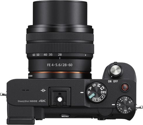مجموعة كاميرا Sony Alpha a7C صغيرة الحجم بدون مرآة كاملة الإطار (أسود) مع عدسة وبطارية قابلة لإعادة الشحن وشاحن مزدوج، وحقيبة أدوات مع مجموعة ملحقات وتنظيف، وبطاقة ذاكرة 64 جيجابايت (5 قطع) in Saudi Arabia