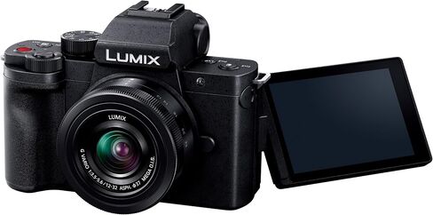 Panasonic LUMIX G100 4k Mirrorless Camera, Micro Four Thirds Interchangeable Lens System, 12-32mm Lens, 5-Axis Hybrid I.S., DC-G100DKK (Black) in Saudi Arabia