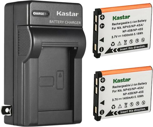 Kastar 4-Pack Battery and AC Wall Charger Replacement for Fujifilm FinePix JV100 FinePix JV105 FinePix JV150 FinePix JV155 FinePix JV160 FinePix JV200 FinePix JV205 FinePix JV250 FinePix JV255 Camera in Saudi Arabia