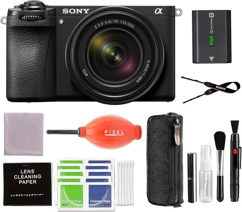 Sony Alpha a6700 Mirrorless Camera with 18-135mm Lens Bundle with Pixel Advanced Accessories | Sony a6700 in Saudi Arabia