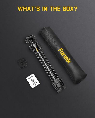 حامل ثلاثي Fanttik DT1، حامل ثلاثي مستوى الليزر مع رأس مقلاة مرنة ثلاثية الاتجاهات، لوحة تحرير سريعة مع حامل برغي 1/4"-20 ومستوى الفقاعات، لأدوات القياس والكاميرات in Kuwait