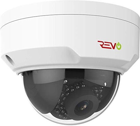 REVO America Ultra HD 4MP IP IK10 Vandal Proof Dome Security Camera - 100' Night Vision, IP66 Weather Resistant, 3DNR, ONVIF Compatible, White in Saudi Arabia