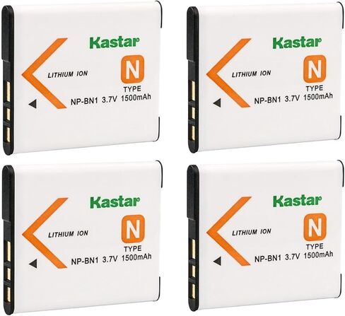 Kastar 3-Pack Battery Replacement for Sony Cyber-shot DSC-W560, Cyber-shot DSC-W570, Cyber-shot DSC-W580, Cyber-shot DSC-W610, Cyber-shot DSC-W620, Cyber-shot DSC-W630, Cyber-shot DSC-W650 Camera in Saudi Arabia