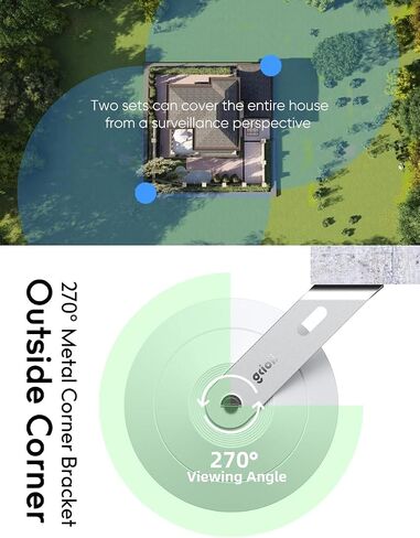 2 Pack Outside Corner Wall Mount Bracket and Weatherproof Cover Accessories for WYZE Cam Pan V3 (White,Camera not Included) in Saudi Arabia