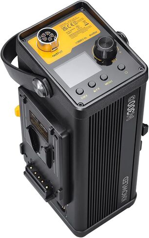 Godox M300D LED Video Light, KNOWLED Vdier Light, MAX 330W 5600K 100000LUX CRI 96+ TLCI 97+, Built-in 12 FX Effects for Film, Portrait, Wedding, Outdoor Shooting, YouTube Videos in Saudi Arabia