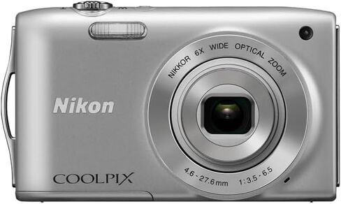 Nikon Coolpix S3200 16.0 Mp 6X Wide Optical Zoom Digital Camera (Silver) (Renewed), compact in Saudi Arabia