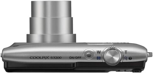 Nikon Coolpix S3200 16.0 Mp 6X Wide Optical Zoom Digital Camera (Silver) (Renewed), compact in Saudi Arabia
