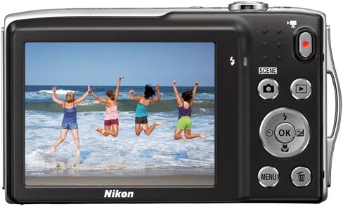 Nikon Coolpix S3200 16.0 Mp 6X Wide Optical Zoom Digital Camera (Silver) (Renewed), compact in Saudi Arabia