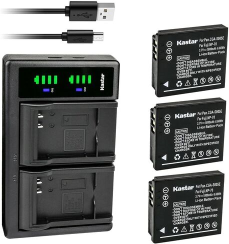 Kastar D-Li106 LTD2 USB Battery Charger Replacement for Pentax D-Li106 Battery, Pentax MX-1, X90 Digital Camera in Saudi Arabia