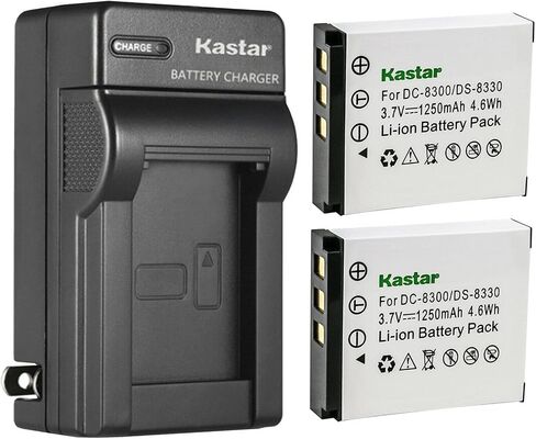 Kastar 4-Pack Battery and AC Wall Charger Replacement for Acer CP-8531 CR-8530 Avant S8 S8x6 S10 S10x6 HITACHI HDC831E Maginon DC-8300 DC-8600 DC-X DC-XZ6 Medion Traveler DC-8300 Traveler DC-8500 in Saudi Arabia