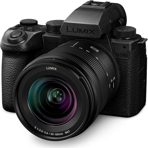 Panasonic Lumix S5 IIX Mirrorless Camera with 20-60mm f/3.5-5.6 Lens, Bundle with Zoom Li-on X R2 Flash, Flexible Tripod, 2X Battery and 67mm Filter Kit in Saudi Arabia
