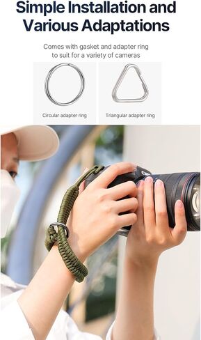 حزام يد للكاميرا لكاميرات Canon EOS Alpha Fujifilm Nikon Panasonic تحمل كاميرات DSLR رقمية بدون مرآة in Saudi Arabia