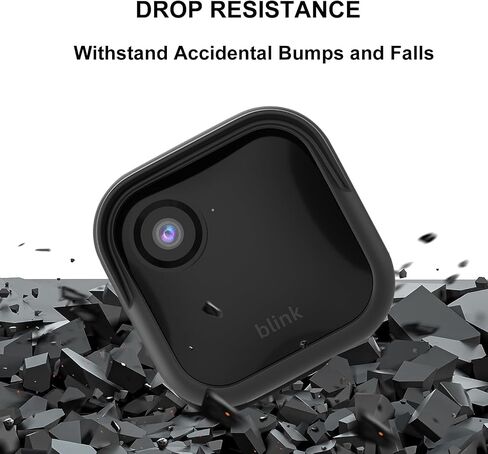 غطاء حماية من السيليكون لجهاز Blink Outdoor 4 الجديد كليًا (الجيل الرابع)، جراب من السيليكون المضاد للخدش يوفر حماية كاملة للكاميرا، ملحقات الكاميرا لـ Blink (عبوة من 3 قطع باللون الأسود) in Kuwait